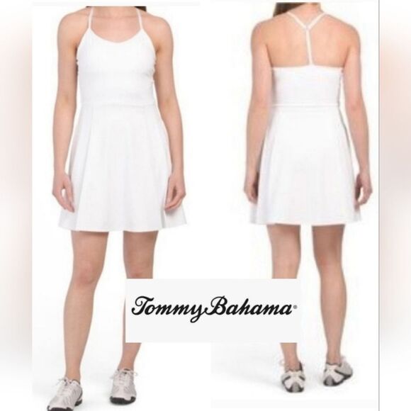 Tommy Bahama White Pleated Racquet & Paddle Tennis Dress - Picture 1 of 11